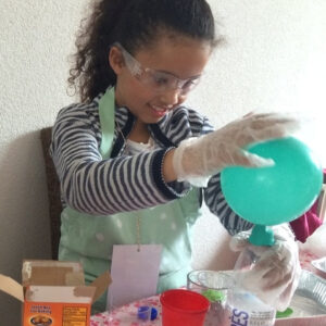 Ballon opblazen met azijn en soda