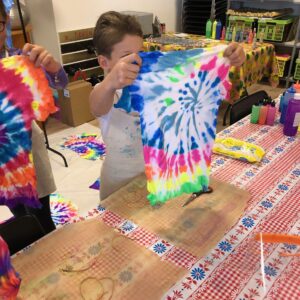 Voorbeeld Tie dye-shirt