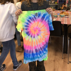 Voorbeeld Tie dye-shirt