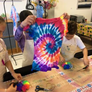 Voorbeeld Tie dye-shirt