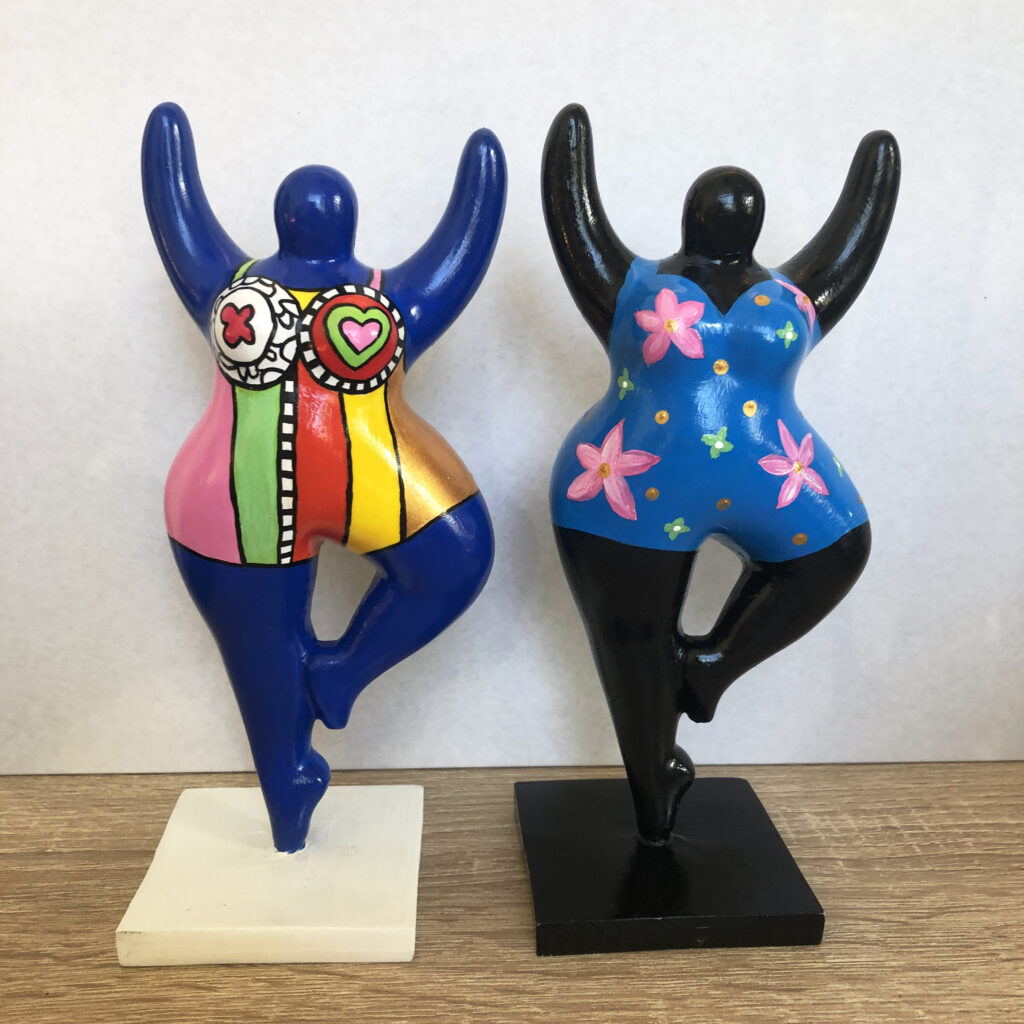 Voorbeeld Dikke dame-beeldjes klassiek/yoga