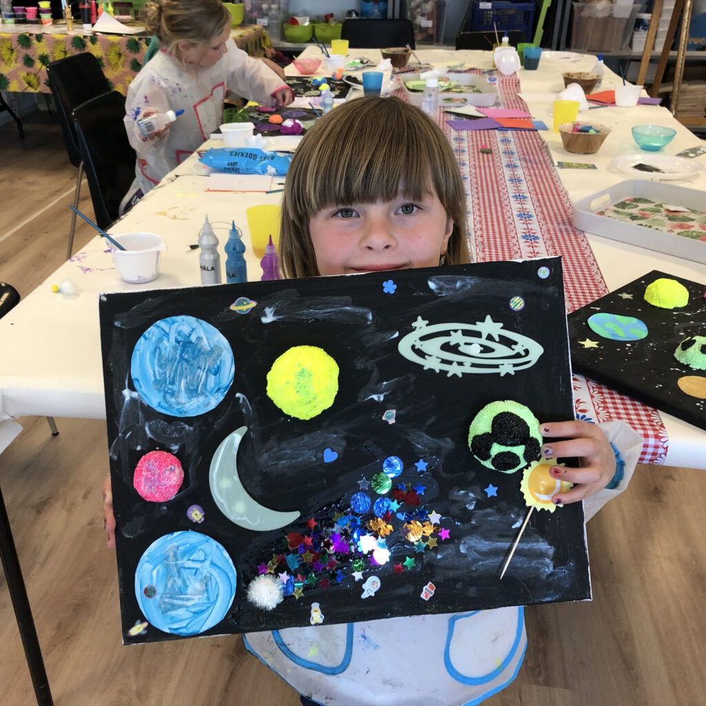 Glow-in-the-dark-schilderij