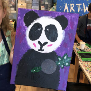 Panda-schilderij maken