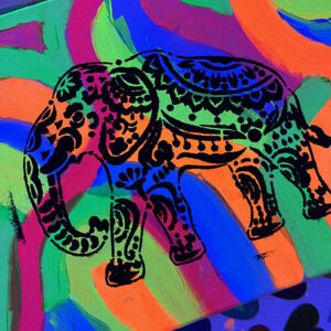 Blacklight-feestje Atelier Artwise Haarlem