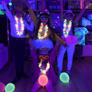 Glow-in-the-dark-feestje Artwise Haarlem